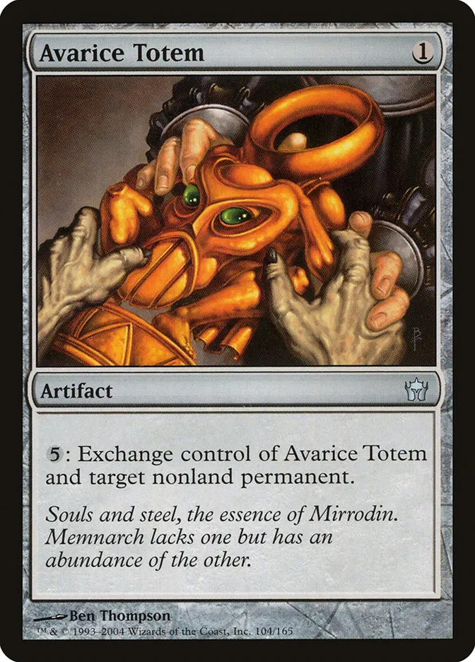 2004 Fifth Dawn Avarice Totem uncommon #104 unlisted card image