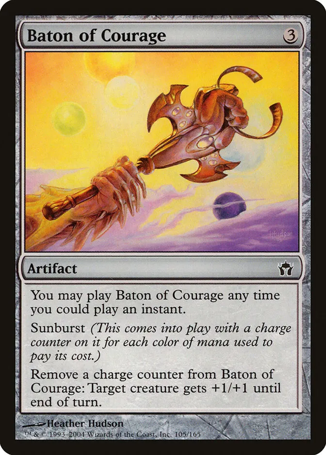 2004 Fifth Dawn Baton of Courage common #105 unlisted card image