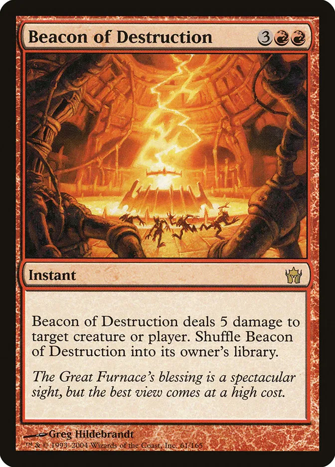 2004 Fifth Dawn Beacon of Destruction rare #61 unlisted card image