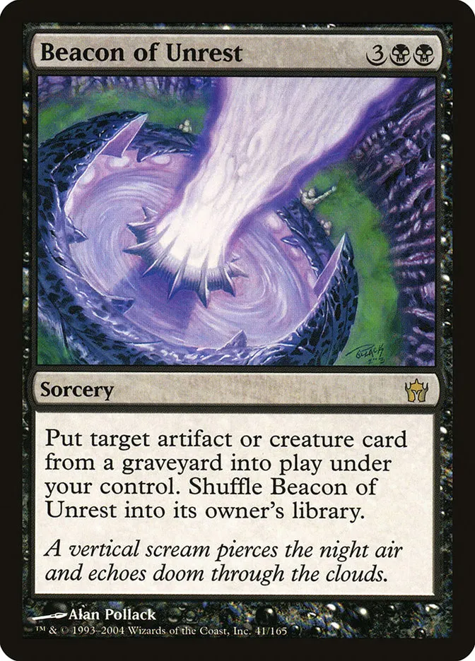 2004 Fifth Dawn Beacon of Unrest rare #41 unlisted card image