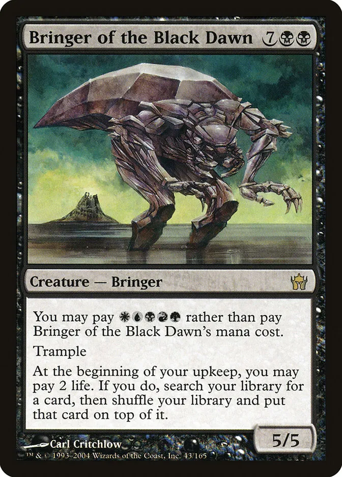 2004 Fifth Dawn Bringer of the Black Dawn rare #43 unlisted card image