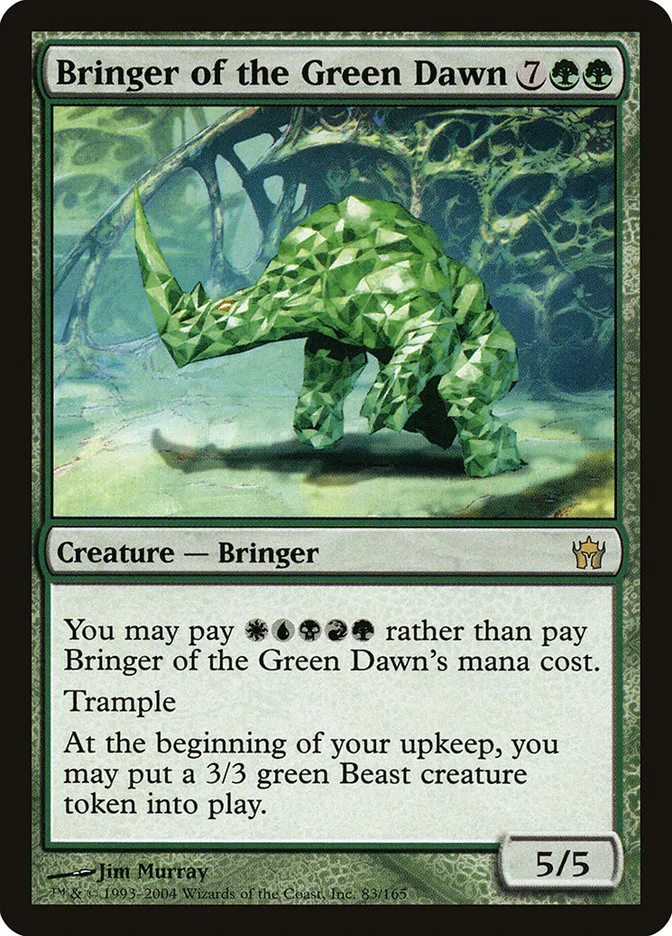 2004 Fifth Dawn Bringer of the Green Dawn rare #83 unlisted card image