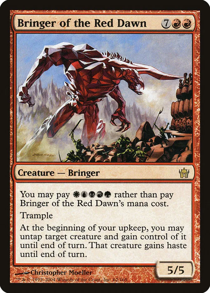 2004 Fifth Dawn Bringer of the Red Dawn rare #62 unlisted card image