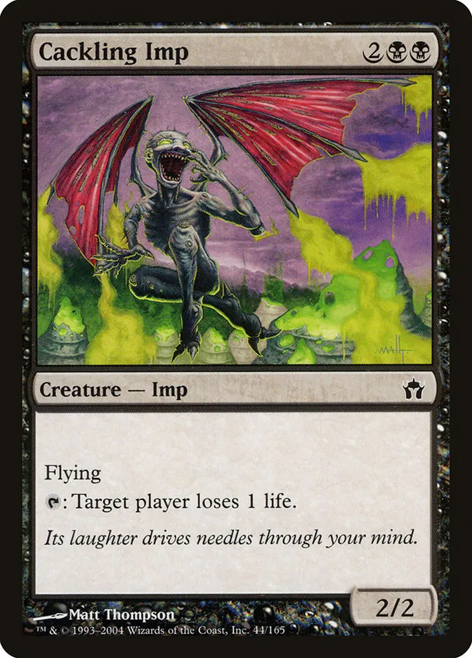 2004 Fifth Dawn Cackling Imp common #44 unlisted card image