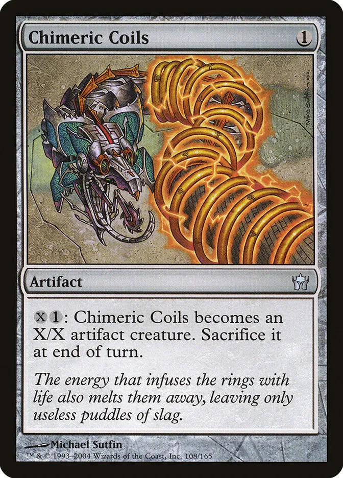 2004 Fifth Dawn Chimeric Coils uncommon #108 unlisted card image
