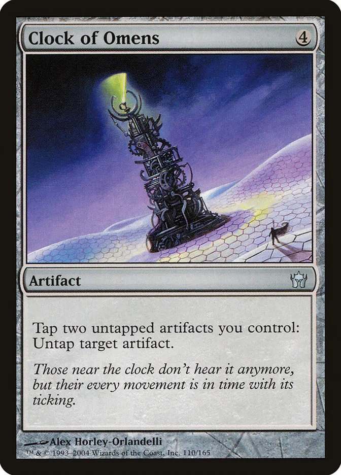 2004 Fifth Dawn Clock of Omens uncommon #110 unlisted card image
