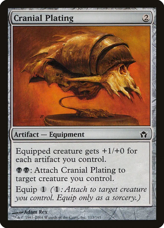 2004 Fifth Dawn Cranial Plating common #113 unlisted card image
