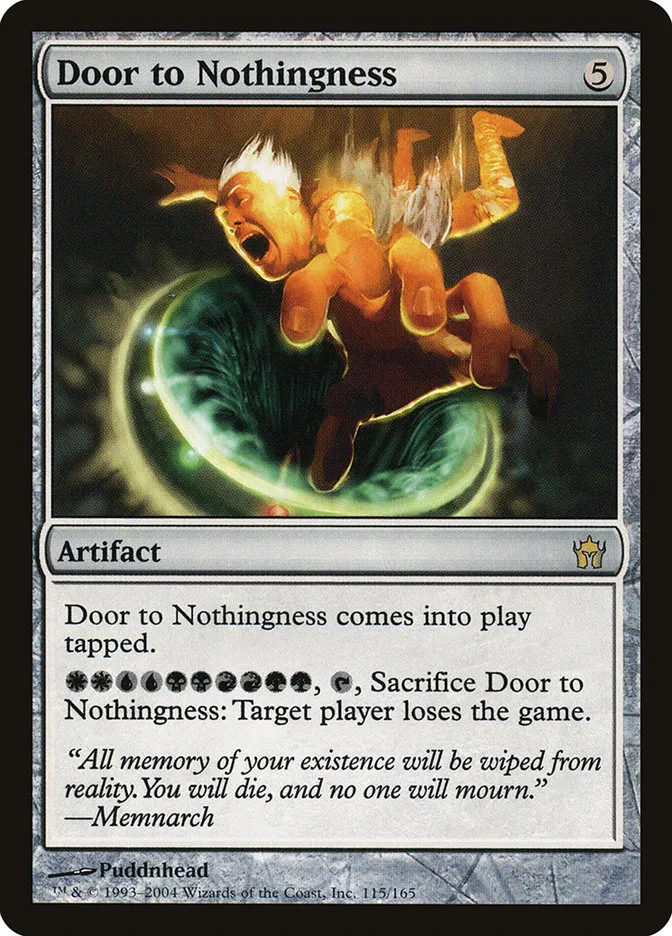2004 Fifth Dawn Door to Nothingness rare #115 unlisted card image