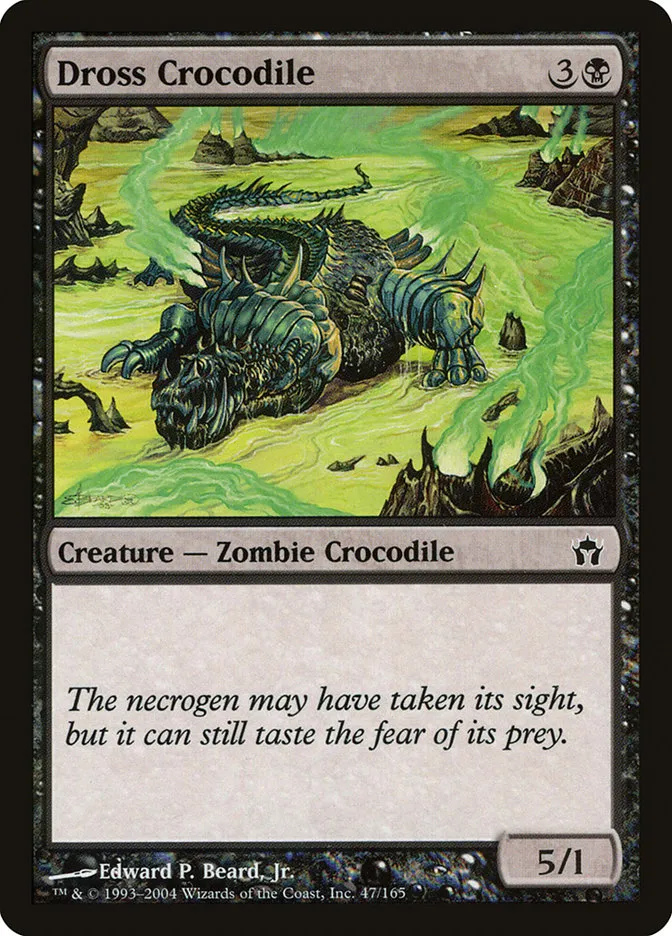 2004 Fifth Dawn Dross Crocodile common #47 unlisted card image