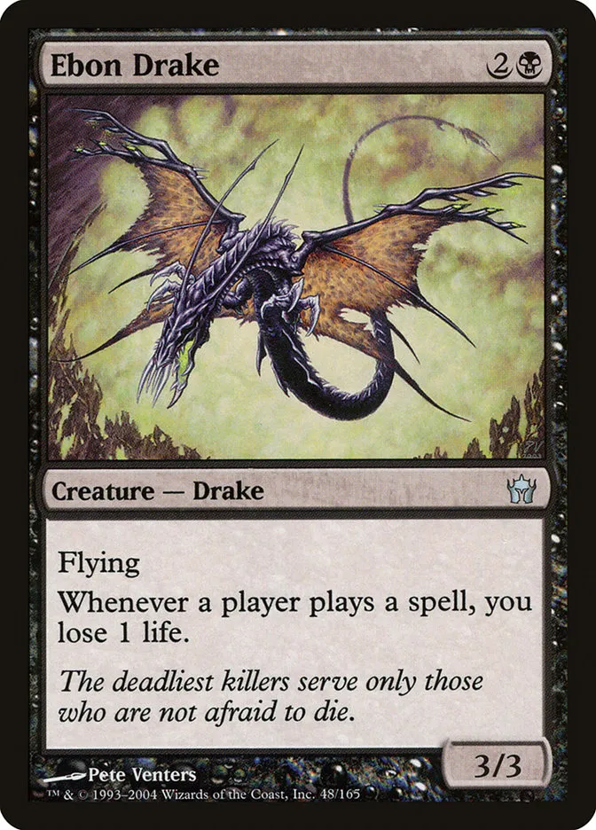 2004 Fifth Dawn Ebon Drake uncommon #48 unlisted card image