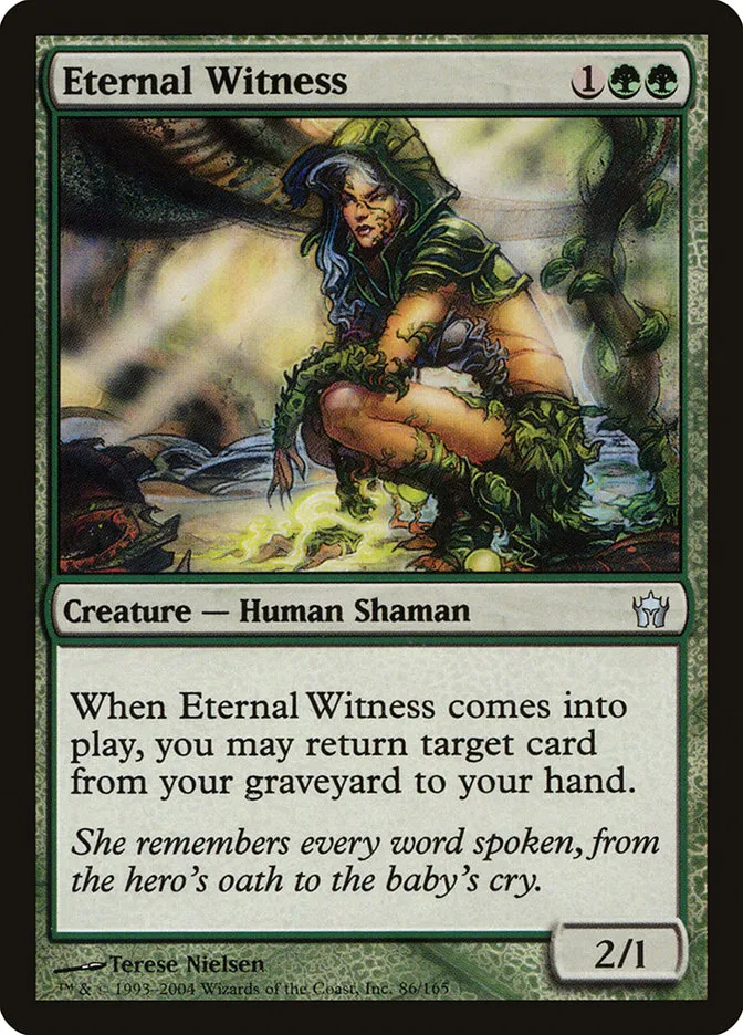 2004 Fifth Dawn Eternal Witness uncommon #86 unlisted card image