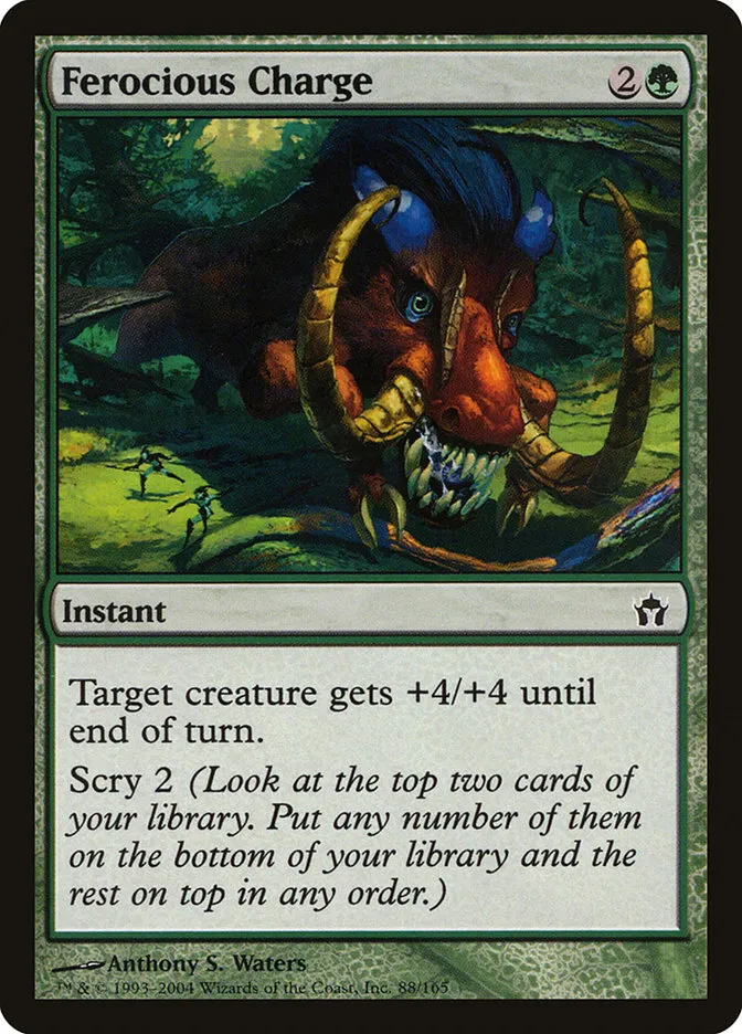 2004 Fifth Dawn Ferocious Charge common #88 unlisted card image