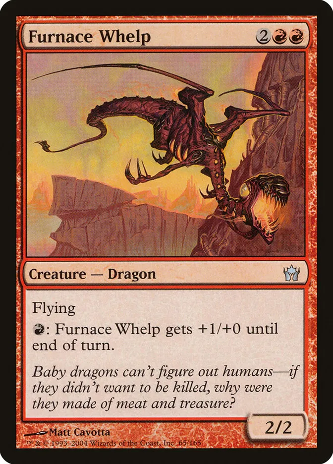 2004 Fifth Dawn Furnace Whelp uncommon #65 unlisted card image