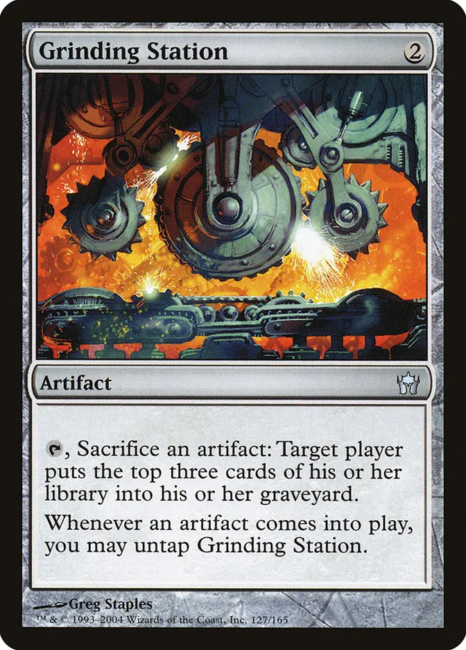 2004 Fifth Dawn Grinding Station uncommon #127 unlisted card image