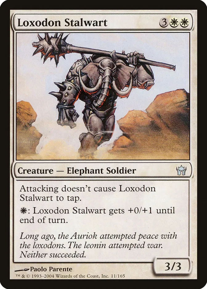 2004 Fifth Dawn Loxodon Stalwart uncommon #11 unlisted card image