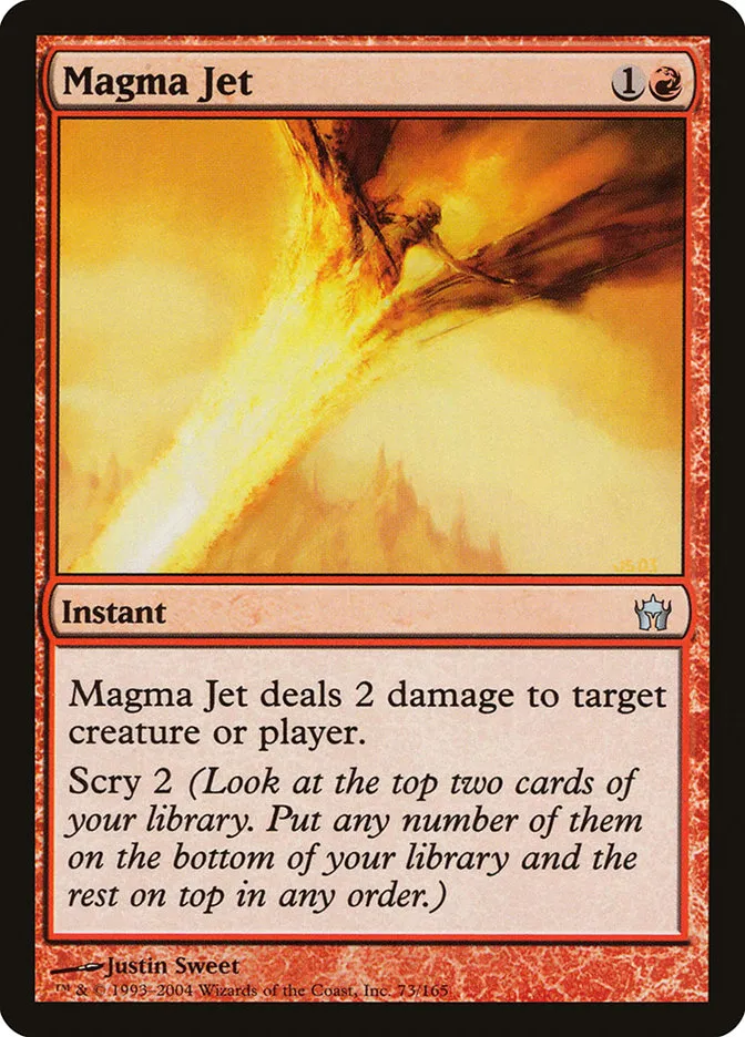 2004 Fifth Dawn Magma Jet uncommon #73 unlisted card image