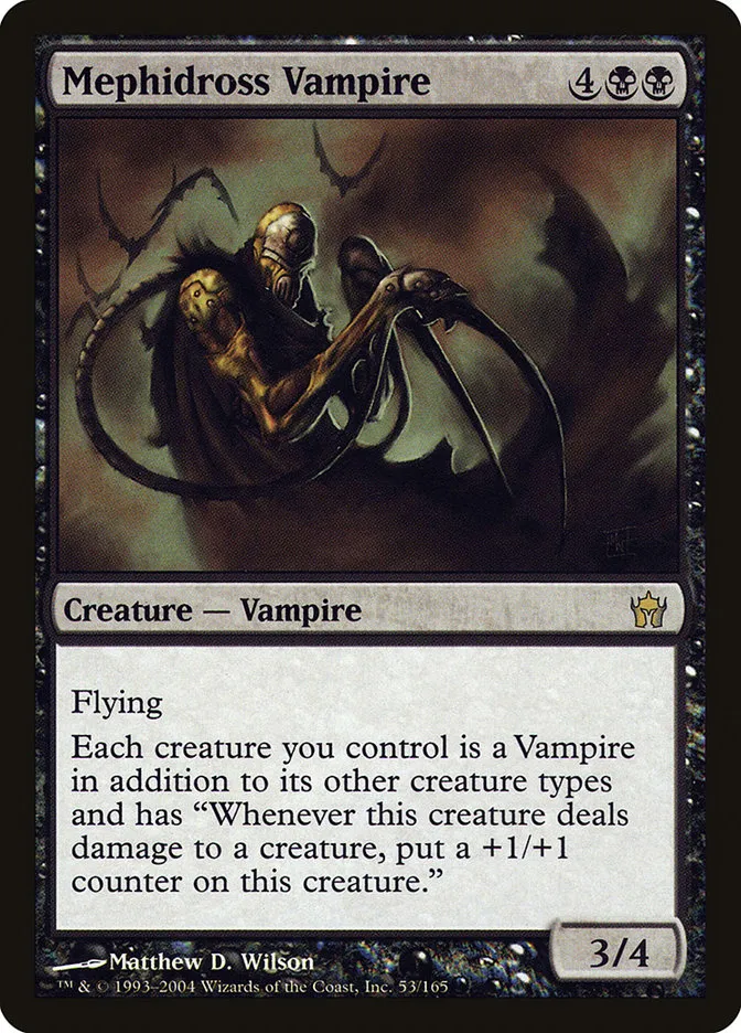 2004 Fifth Dawn Mephidross Vampire rare #53 unlisted card image