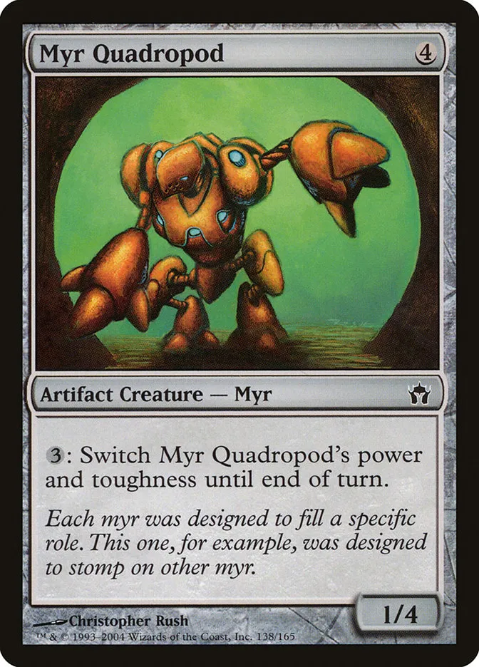 2004 Fifth Dawn Myr Quadropod common #138 unlisted card image