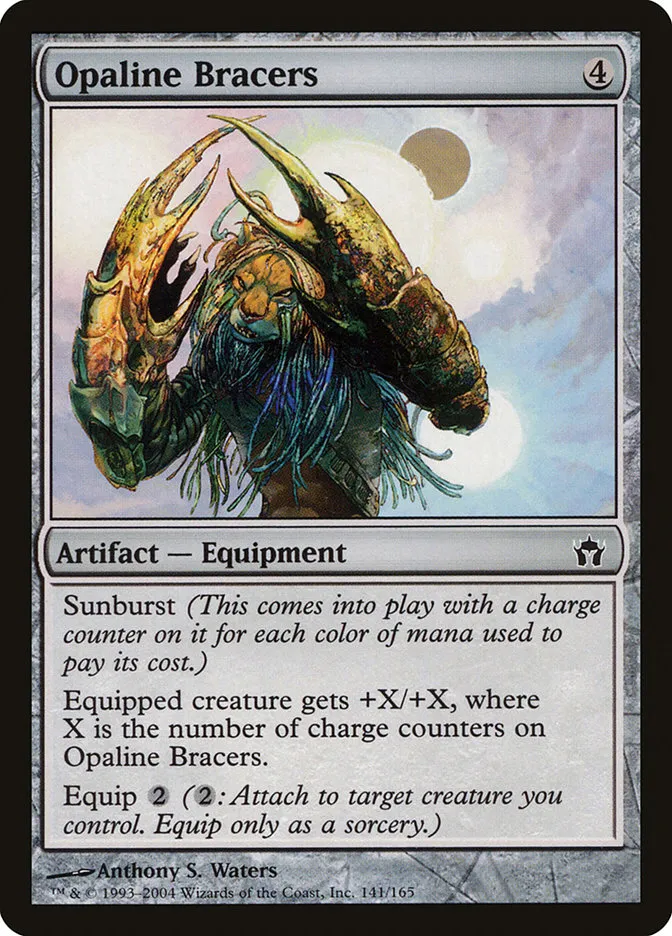 2004 Fifth Dawn Opaline Bracers common #141 unlisted card image