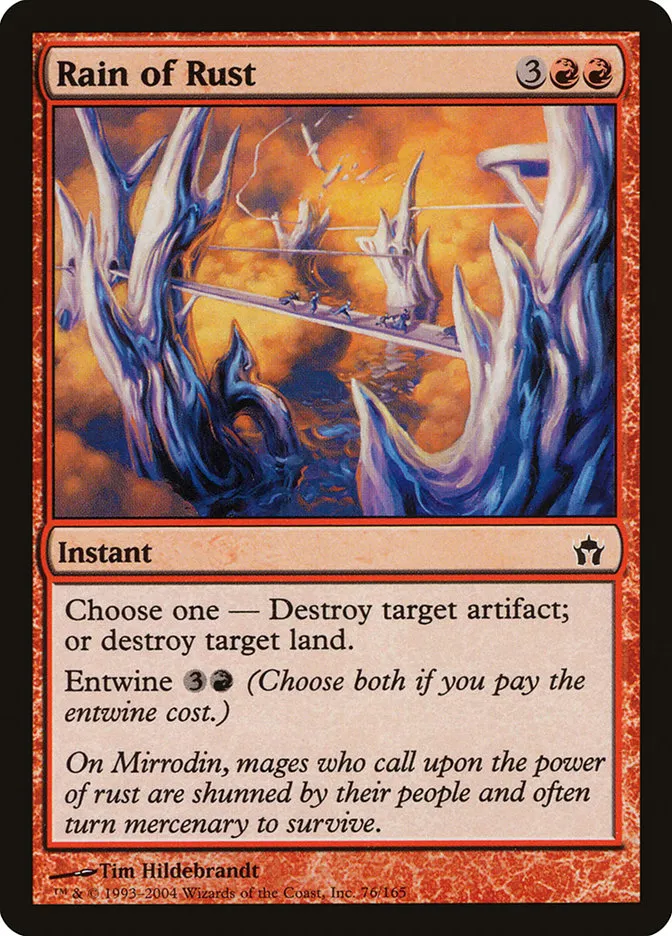 2004 Fifth Dawn Rain of Rust common #76 unlisted card image