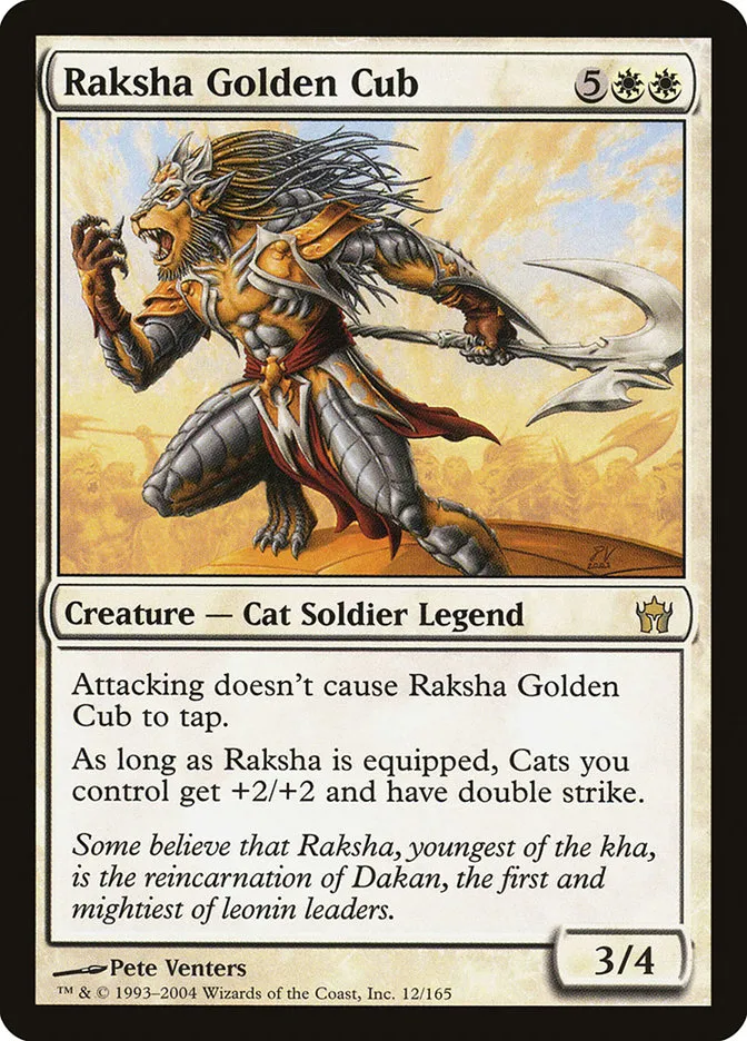 2004 Fifth Dawn Raksha Golden Cub rare #12 unlisted card image