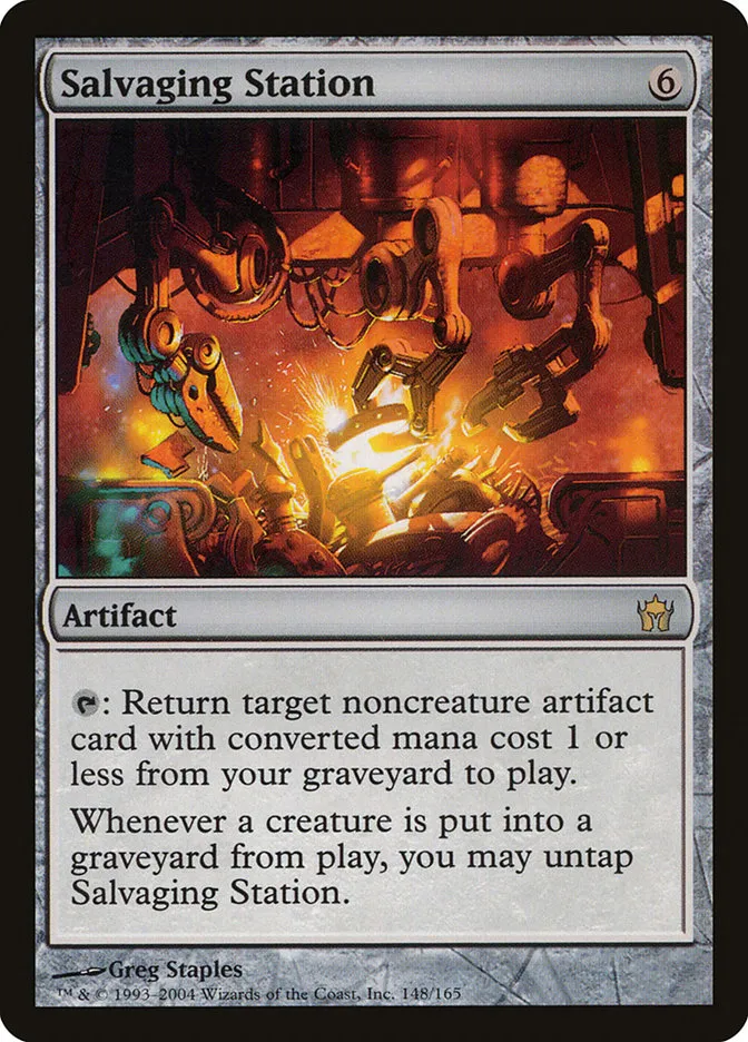2004 Fifth Dawn Salvaging Station rare #148 unlisted card image