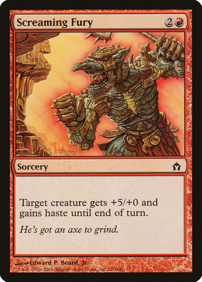 2004 Fifth Dawn Screaming Fury common #78 unlisted card image