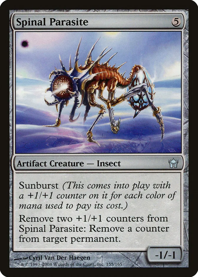 2004 Fifth Dawn Spinal Parasite uncommon #155 unlisted card image
