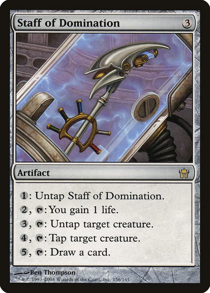 2004 Fifth Dawn Staff of Domination rare #156 unlisted card image