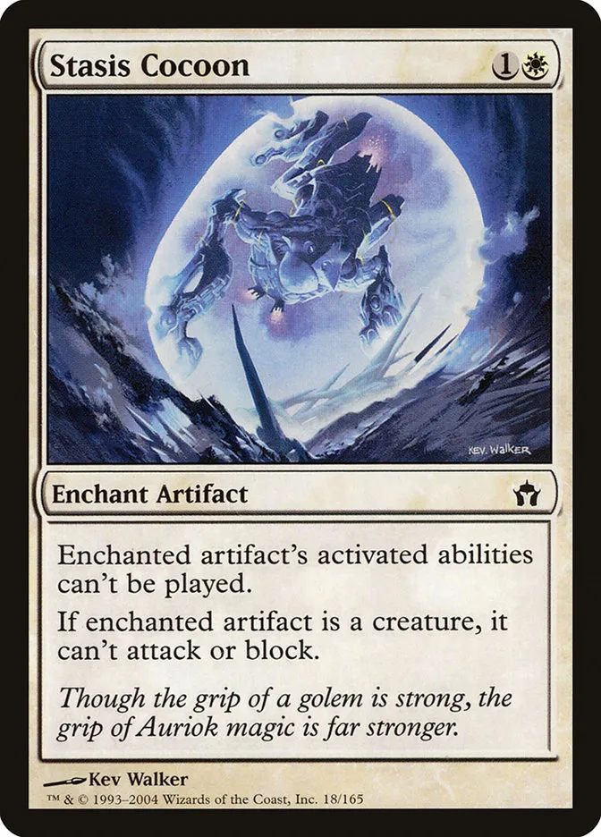 2004 Fifth Dawn Stasis Cocoon common #18 unlisted card image