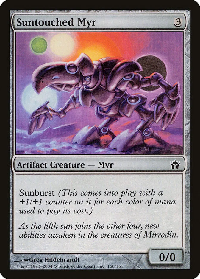 2004 Fifth Dawn Suntouched Myr common #160 unlisted card image