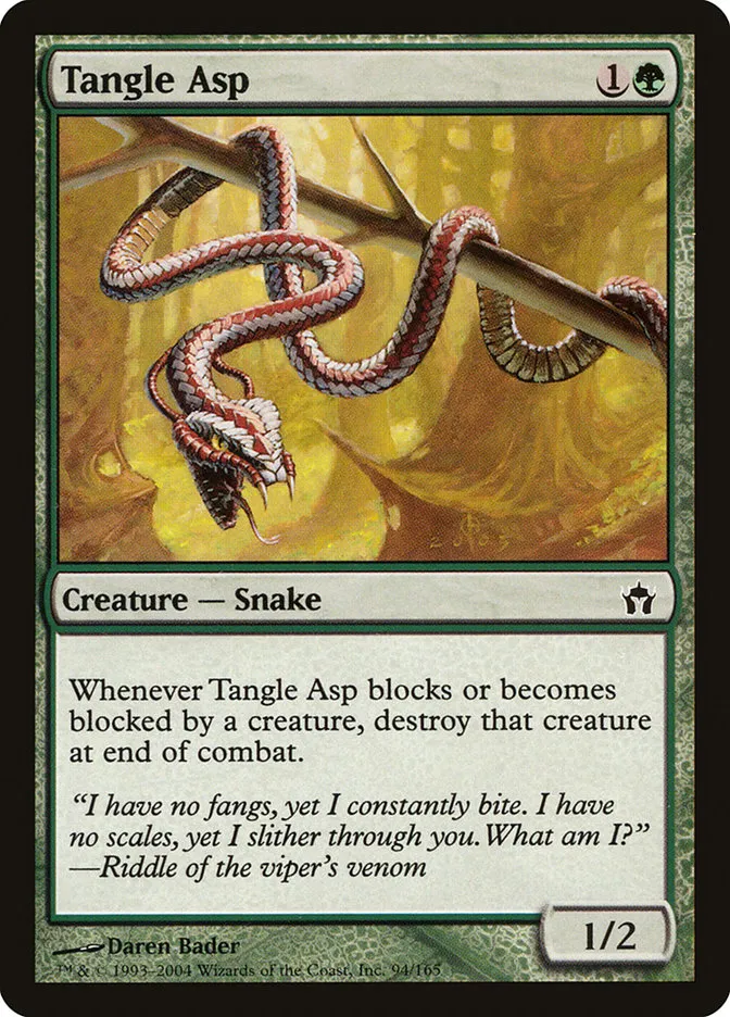 2004 Fifth Dawn Tangle Asp common #94 unlisted card image