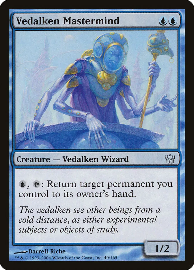 2004 Fifth Dawn Vedalken Mastermind uncommon #40 unlisted card image