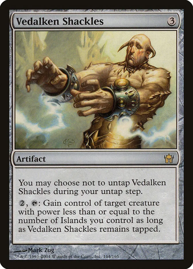 2004 Fifth Dawn Vedalken Shackles rare #164 unlisted card image