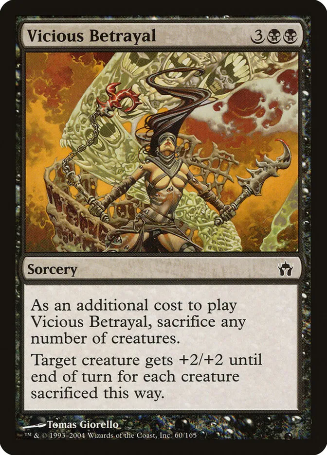 2004 Fifth Dawn Vicious Betrayal common #60 unlisted card image