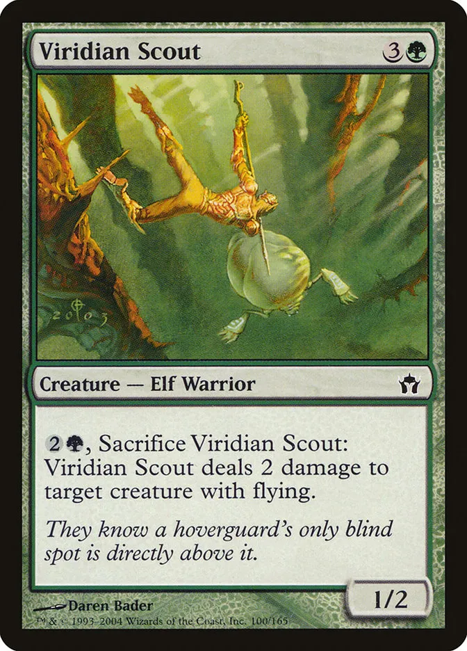 2004 Fifth Dawn Viridian Scout common #100 unlisted card image