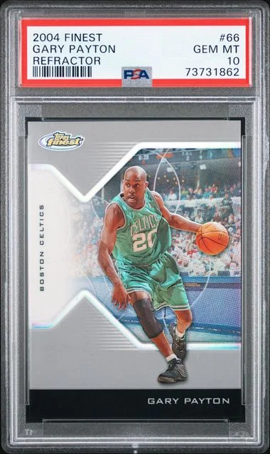 2004 Finest Gary Payton Refractor #66 card image