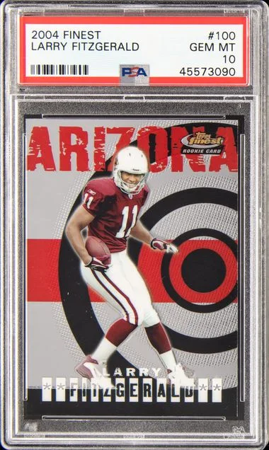 2004 Finest Larry Fitzgerald #100 card image