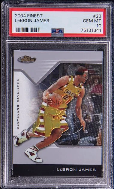 2004 Finest LeBron James #23 card image
