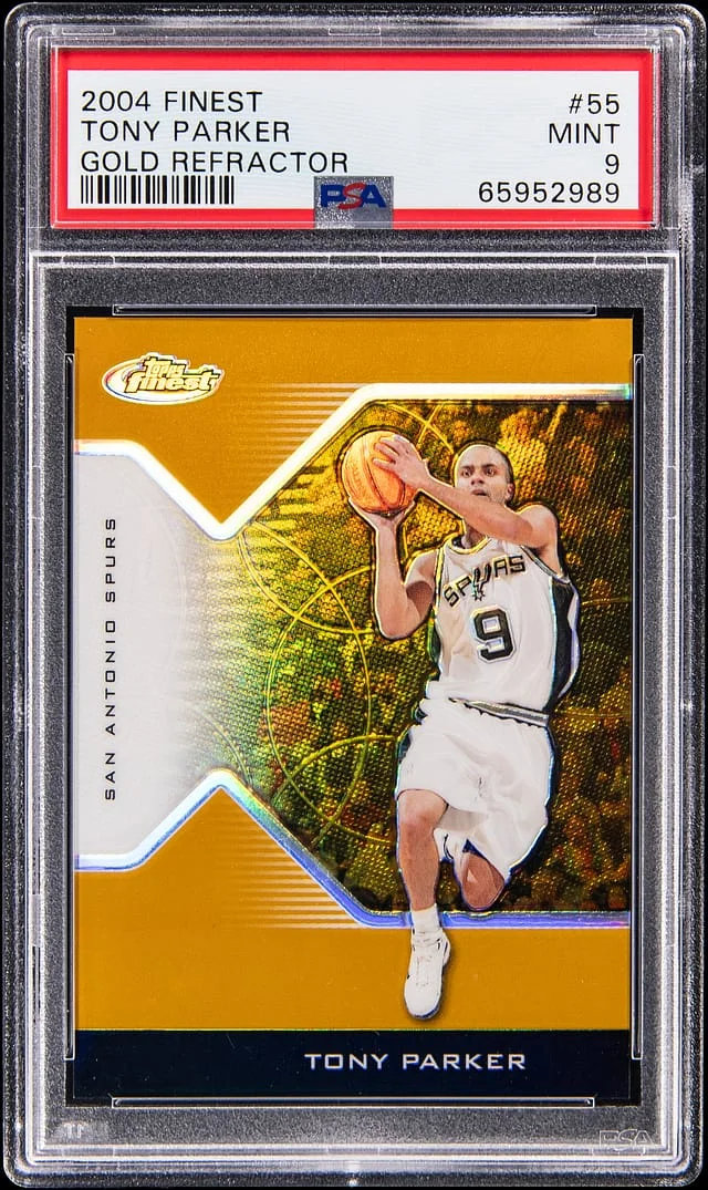2004 Finest Tony Parker Gold Refractor #55 card image