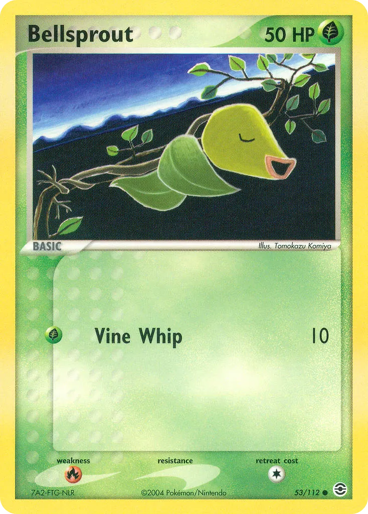 2004 FireRed & LeafGreen Bellsprout Common #053/112 Common card image