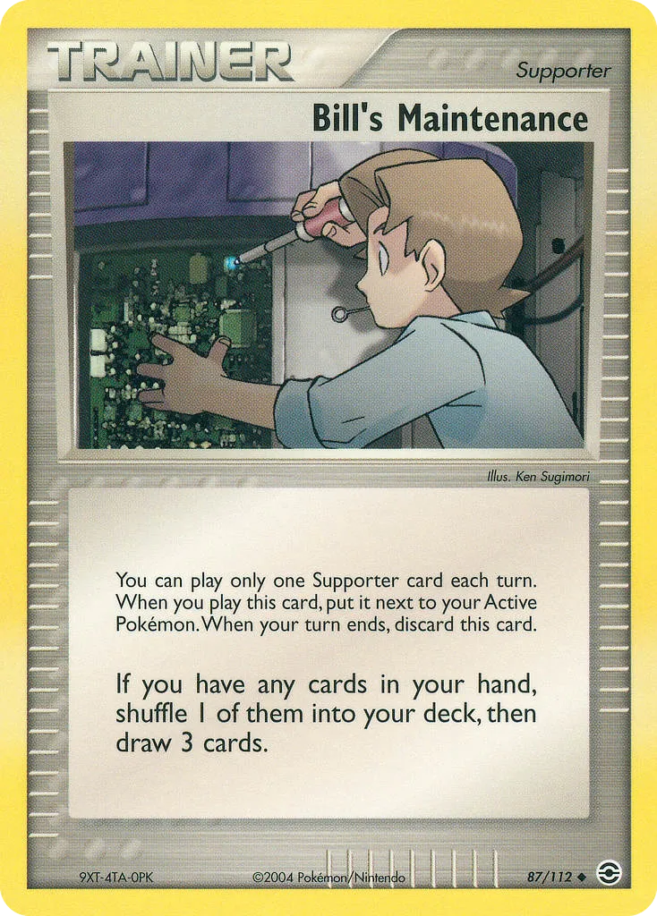 2004 FireRed & LeafGreen Bill's Maintenance Uncommon #087/112 Uncommon card image
