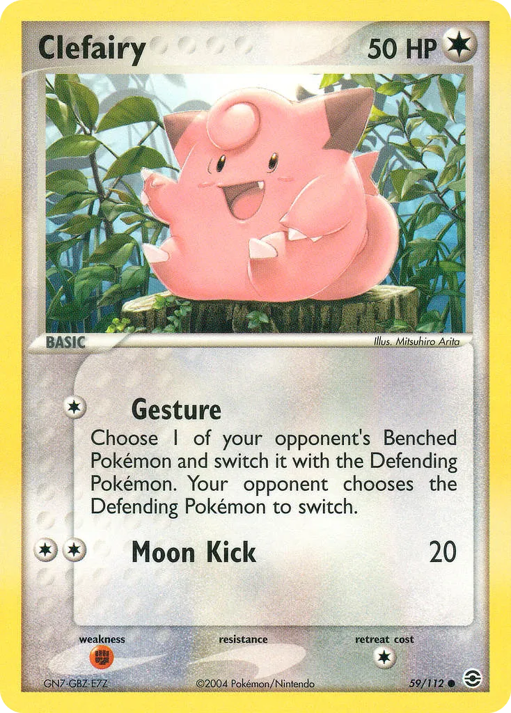 2004 FireRed & LeafGreen Clefairy Common #059/112 Common card image