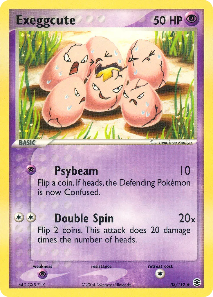 2004 FireRed & LeafGreen Exeggcute Uncommon #033/112 Uncommon card image