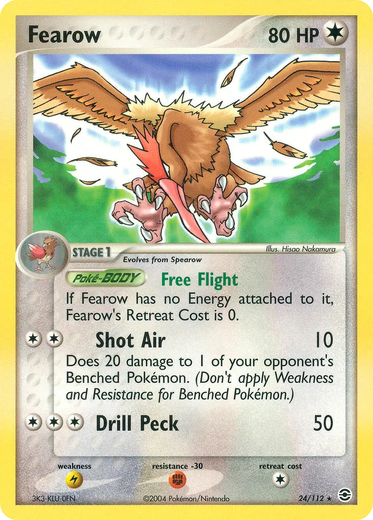 2004 FireRed & LeafGreen Fearow Rare #024/112 Rare card image