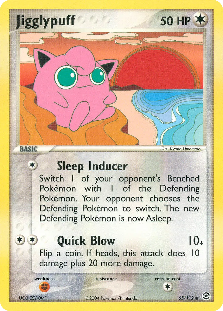 2004 FireRed & LeafGreen Jigglypuff Common #065/112 Common card image