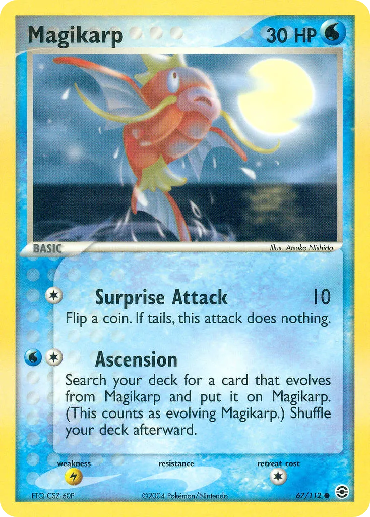 2004 FireRed & LeafGreen Magikarp Common #067/112 Common card image