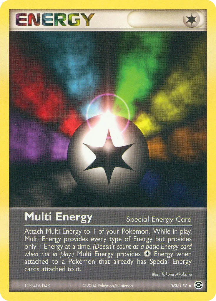 2004 FireRed & LeafGreen Multi Energy Rare #103/112 Rare card image