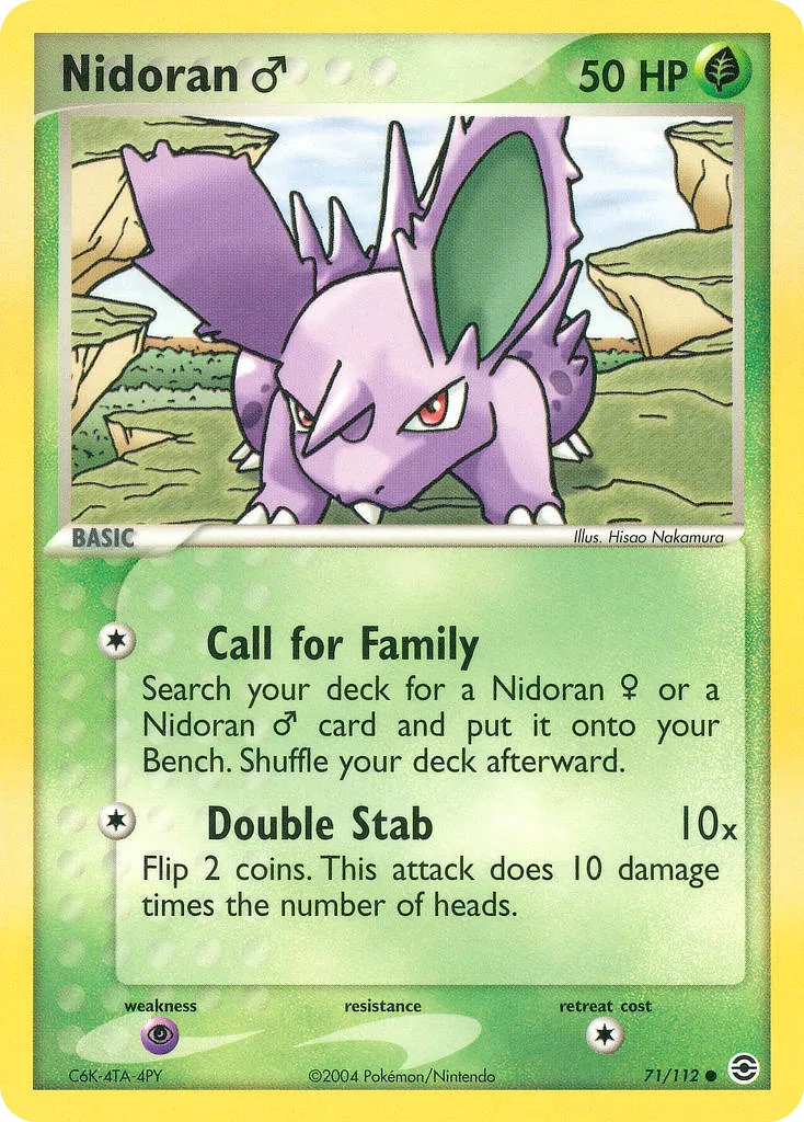2004 FireRed & LeafGreen Nidoran ♀ Common #070/112 Common card image