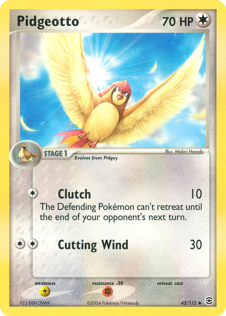 2004 FireRed & LeafGreen Pidgeotto Uncommon #045/112 Uncommon card image